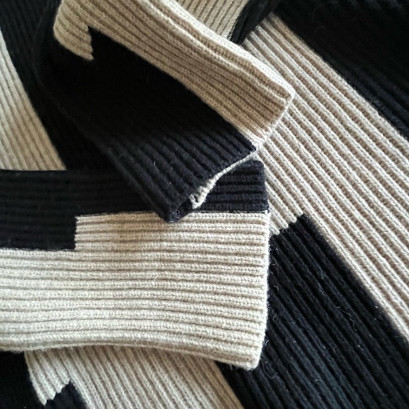 Joseph Wool Sweater Beige Black Size XS - Picture 6 of 8